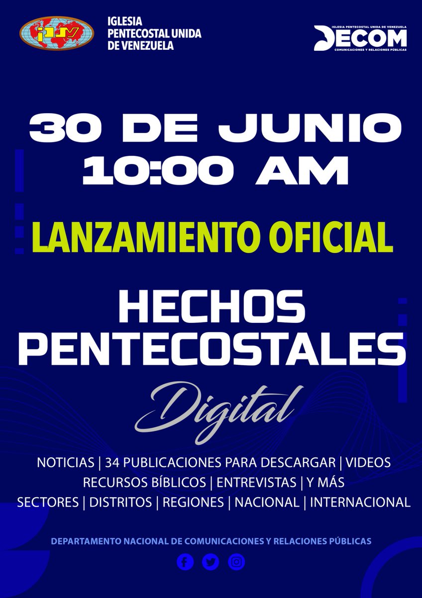 ipuvorg's tweet photo. #HechosPentecostales #IPUV #UPCI #DECOM https://t.co/JPR5fsHYSU