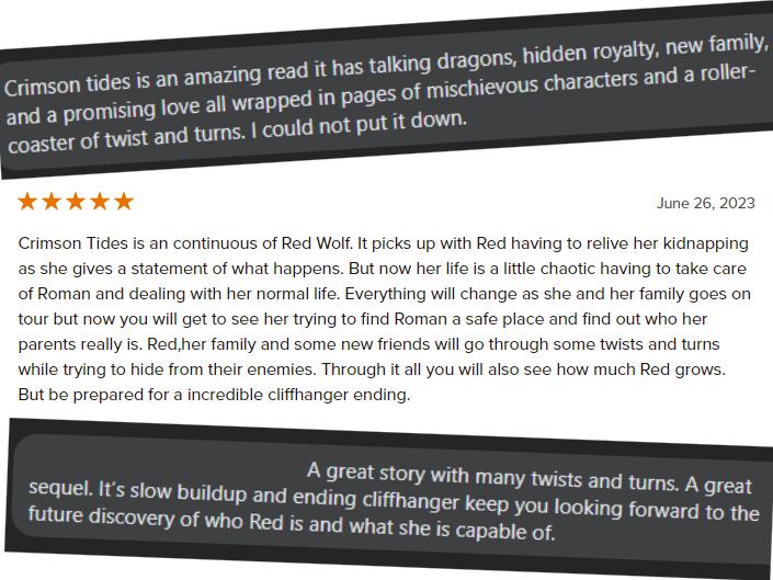 🔴🌊Crimson Tides is already receiving AMAZING feedback and reviews🤩

Want to know what the fuss is all about?

Crimson Tides: Book Two of The Echo Series is available to pre-order on Amazon Kindle now! 👇

a.co/d/cBgdm8a

#booklovers #bookreview #bookrelease #books