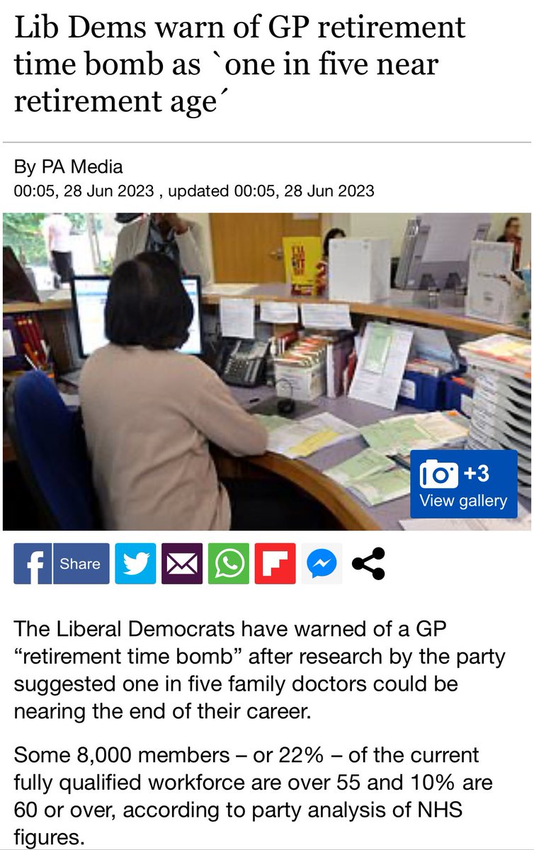 Communities are facing a GP retirement time bomb.

The Government must come forward with a plan to finally recruit the extra GPs the country needs, without cutting corners, downgrading care or risking patient safety.