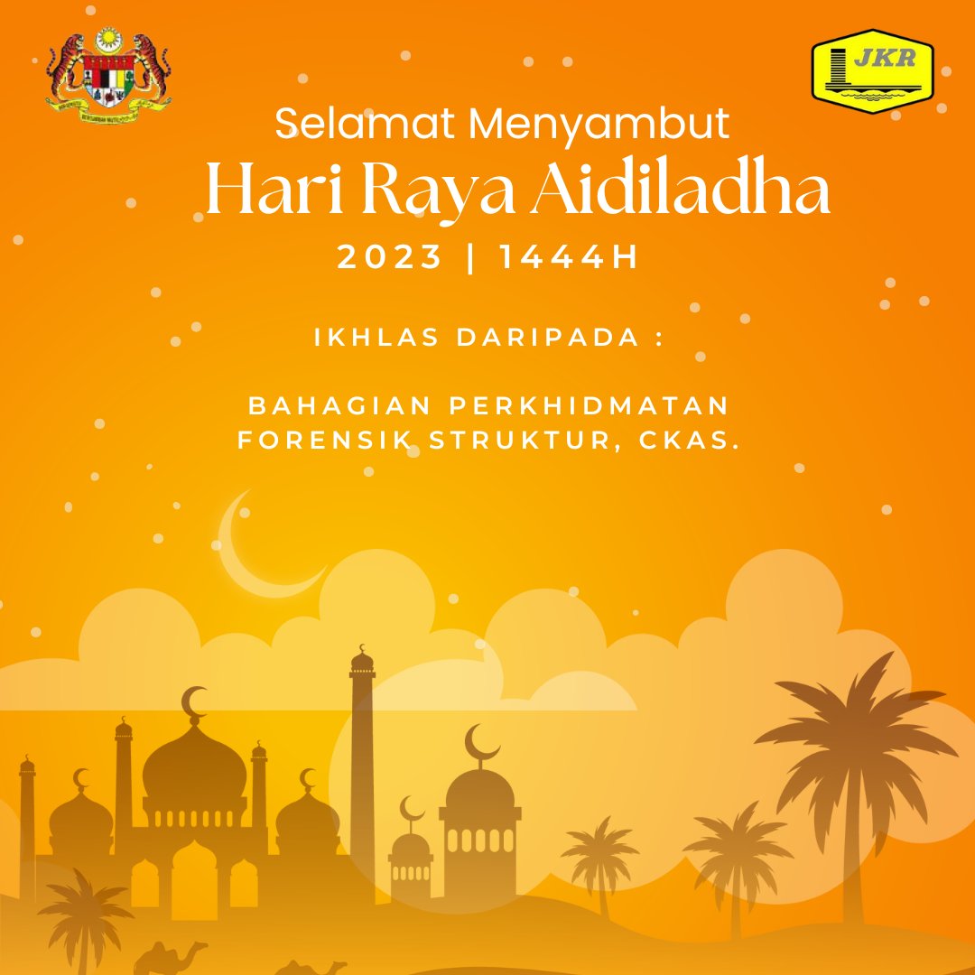 Seluruh Warga Kerja BPFS, CKAS ingin mengucapkan Selamat Menyambut Hari Raya Aidiladha 2023/1444H kepada seluruh umat islam yang menyambutnya.

<a href="/CKASHQJKR/">C_KAS@JKR</a> 
<a href="/noreha_nordin/">Noreha Binti Nordin</a> 
<a href="/ronow7682/">Bernard Toides</a>