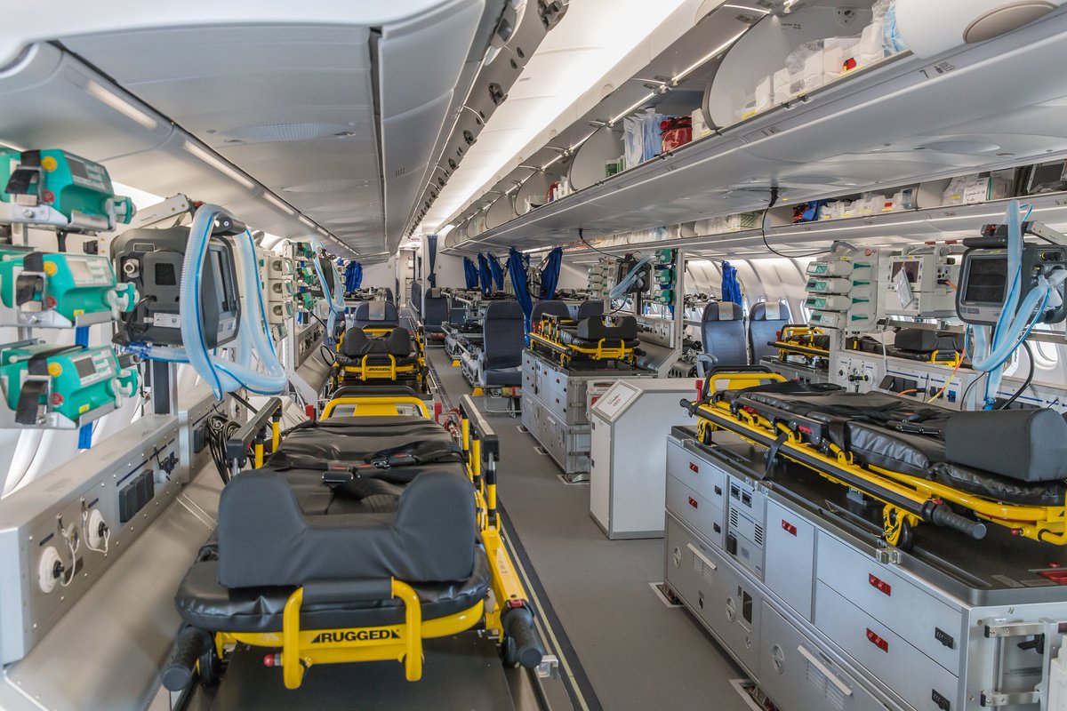 As of today, 28 June 2023, we are officially on 🕛 24 hrs notice to move for aeromedical evacuation. One of our aircraft is permanently in MEDEVAC 🚑✈️ configuration and stationed at our FOB+ in Cologne🇩🇪