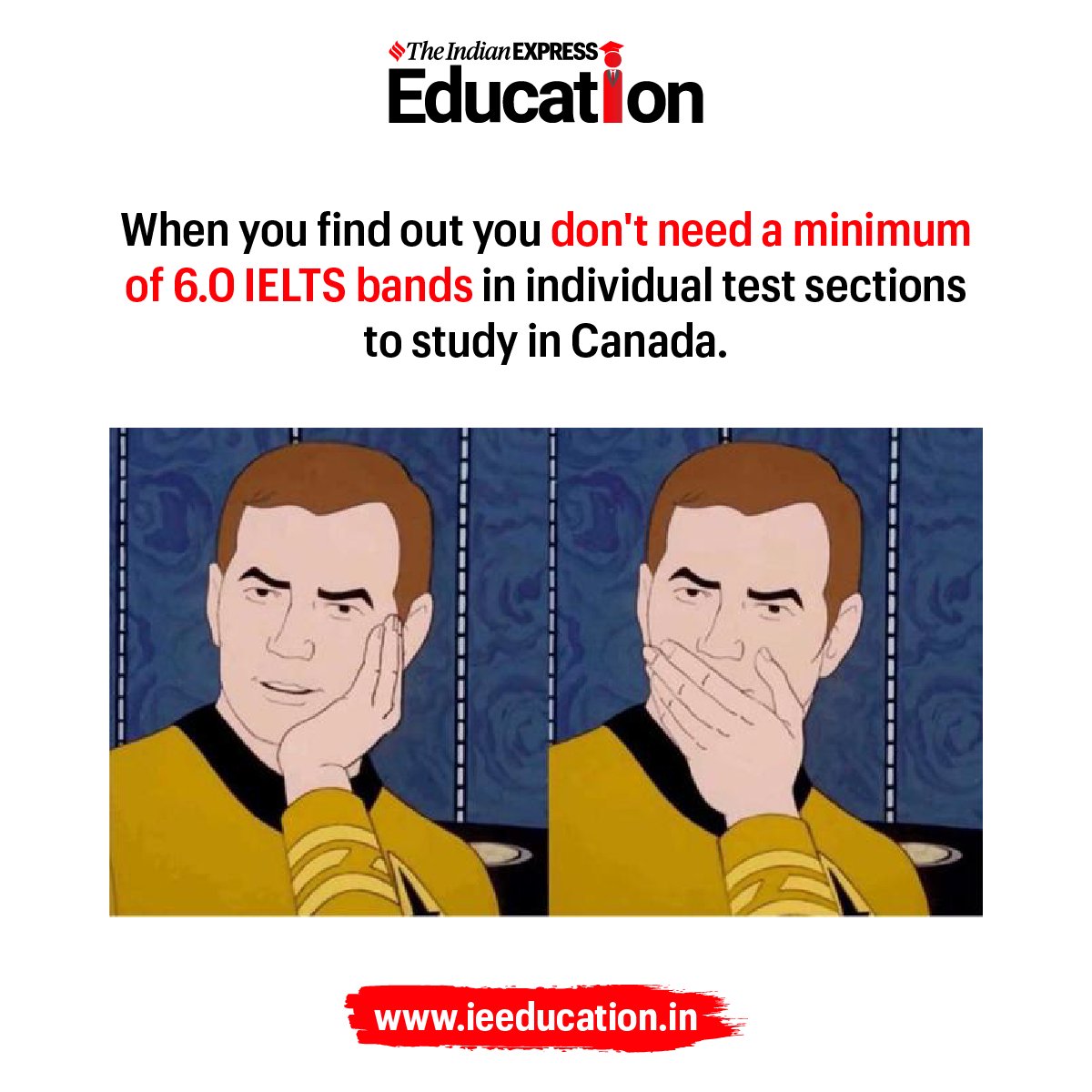 ie_education's tweet photo. The new policy by IDP eliminates the need for IELTS Academic test takers (only for Canada) to achieve a minimum score of 6.0 bands in all individual sections of the test.

Read more: https://t.co/G1S6IUORPt https://t.co/l0BQjw0T2K
