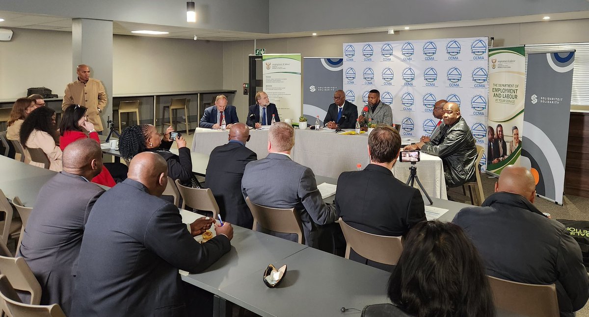 ConCaracal's tweet image. I&apos;m in attendance at the signing of a historic resolution between Solidarity (@Solidariteit) and the Department of Employment and Labour regarding the Employment Equity Act. Venue: Sol-Tech.

Solidarity proves once again that it is a major factor in the balance of forces.