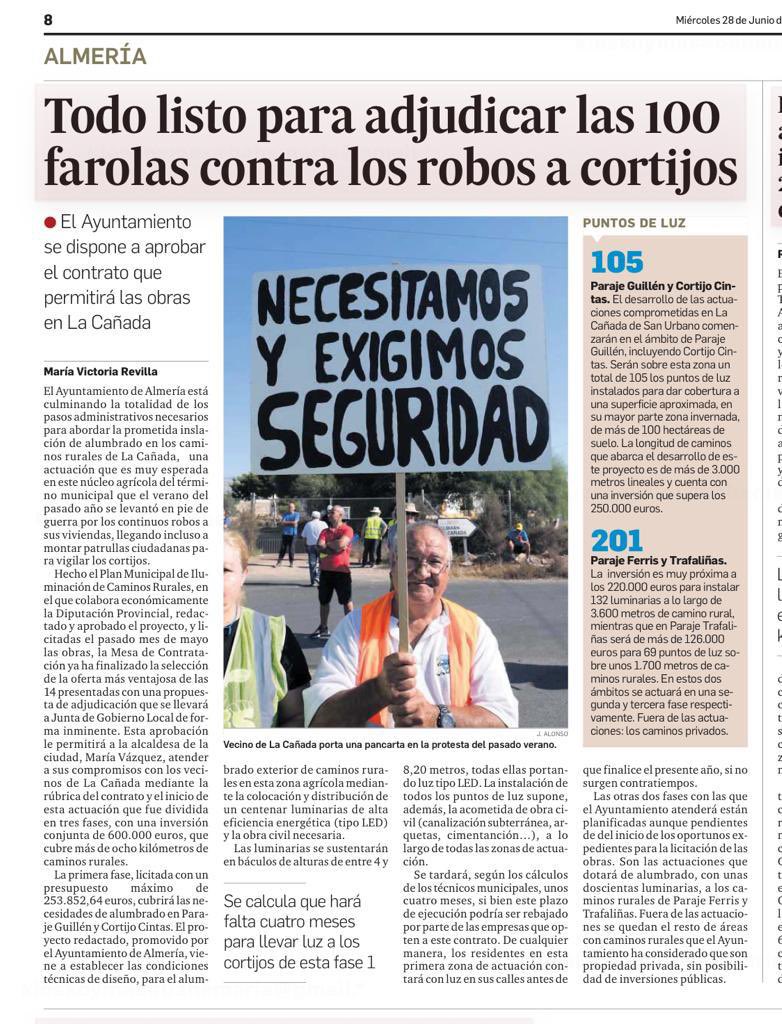 ParajeGuillen's tweet photo. Gran Noticia la de hoy!! Pero ya va hacer un año y cuánto tenemos que esperar más!! Espero que los otros caminos como el Llano de la Molina pronto se le dé una solución 💡💡💡 https://t.co/jAAaBXD1eG