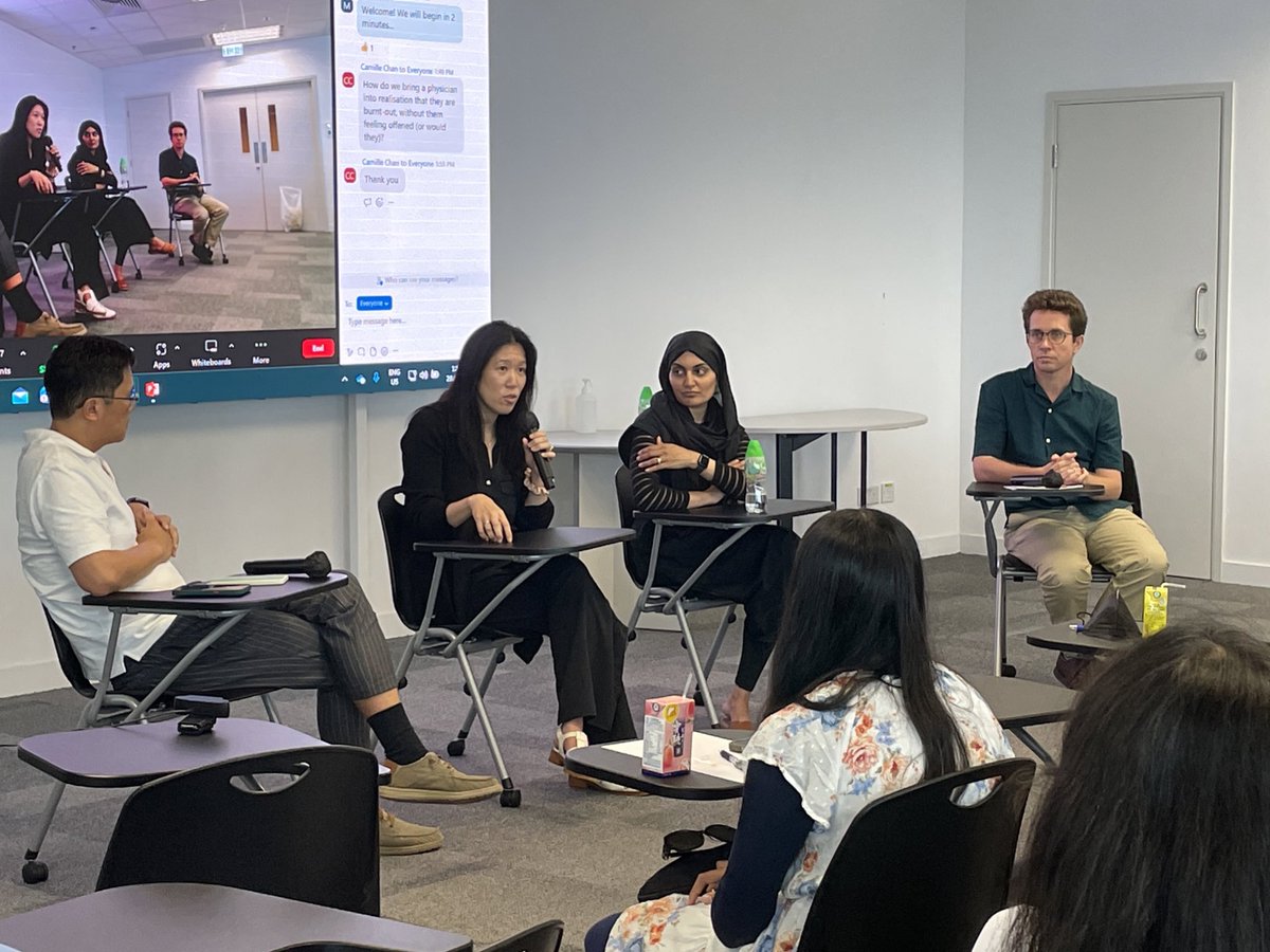 hku_mehu's tweet photo. Dr Jennifer Pien and Dr Tayyeba Ali (@DrTKWrites) @StanfordMed @PegasusWriters shared about how creative writing could help medical professionals to improve well-being and prevent burnout. Dr Gordon Wong also joined the discussion.

#mehu #C&amp;C #creativewriting https://t.co/MpLEVhDFlQ
