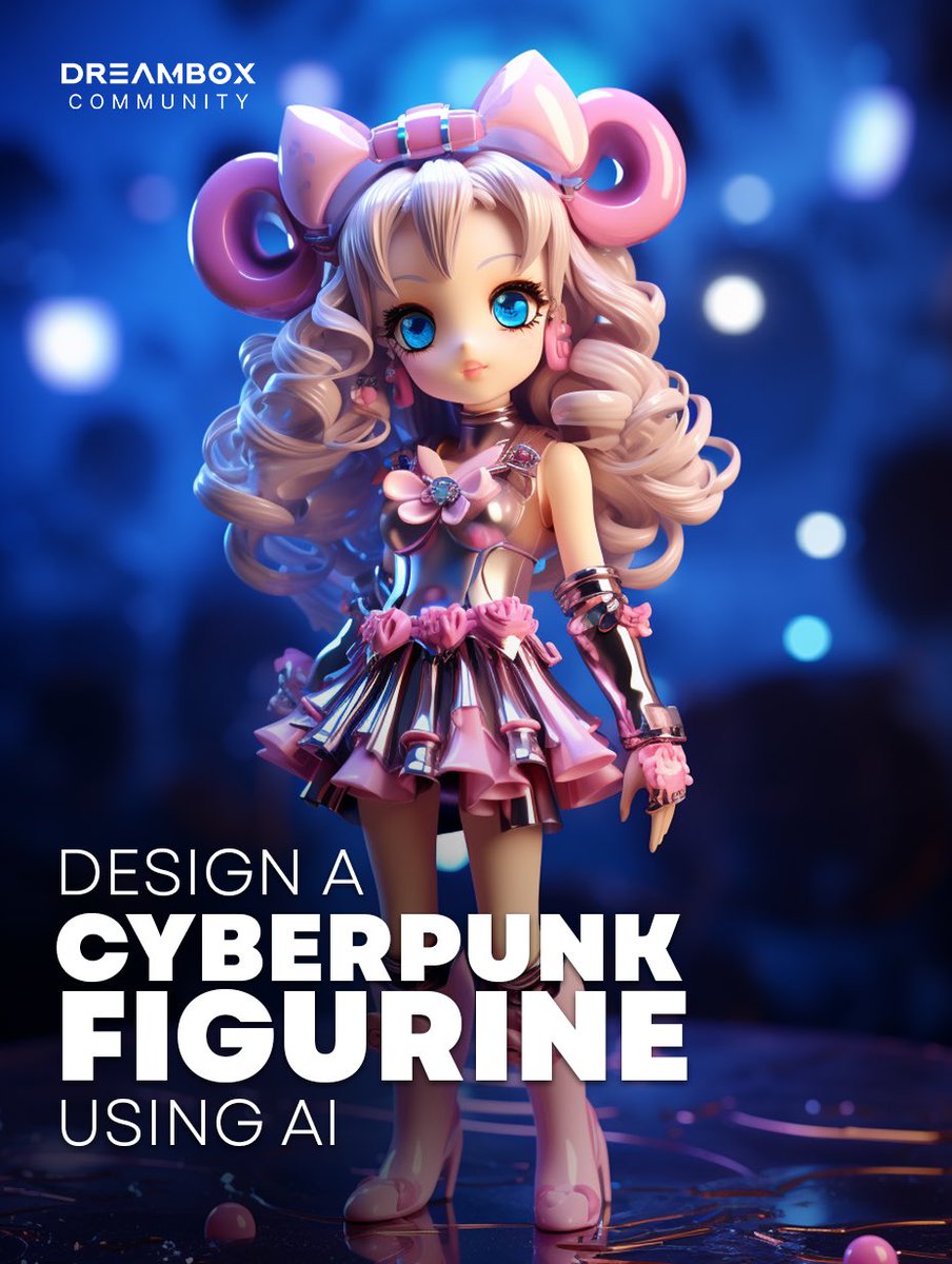 AI Design Thread 🧵
Theme: Cyberpunk Figurine 

- Design using any AI platform. 
- Share as many creative figurine images as you'd like.
- Tag your friends, Retweet and have FUN!

🗨️ Prompt in ALT
#AIArt #AIArtCommunity #Midjourney #PromptShare #NFT #GenerativeAI
