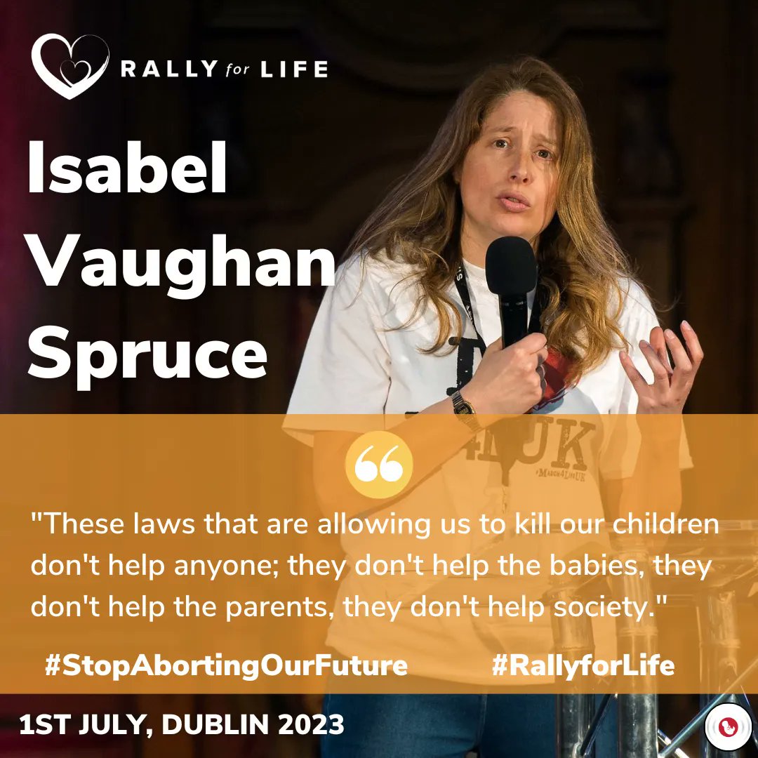 Abortion laws 'don't help anyone' says Isabel Vaughan-Spruce

Isabel has been an inspiration when it comes to her witness and advocacy for the unborn. COME to the Rally for Life THIS SATURDAY at 1pm in Parnell Sq. and see Isabel!

#StopAbortingOurFuture #RallyforLife #WhyWeMarch