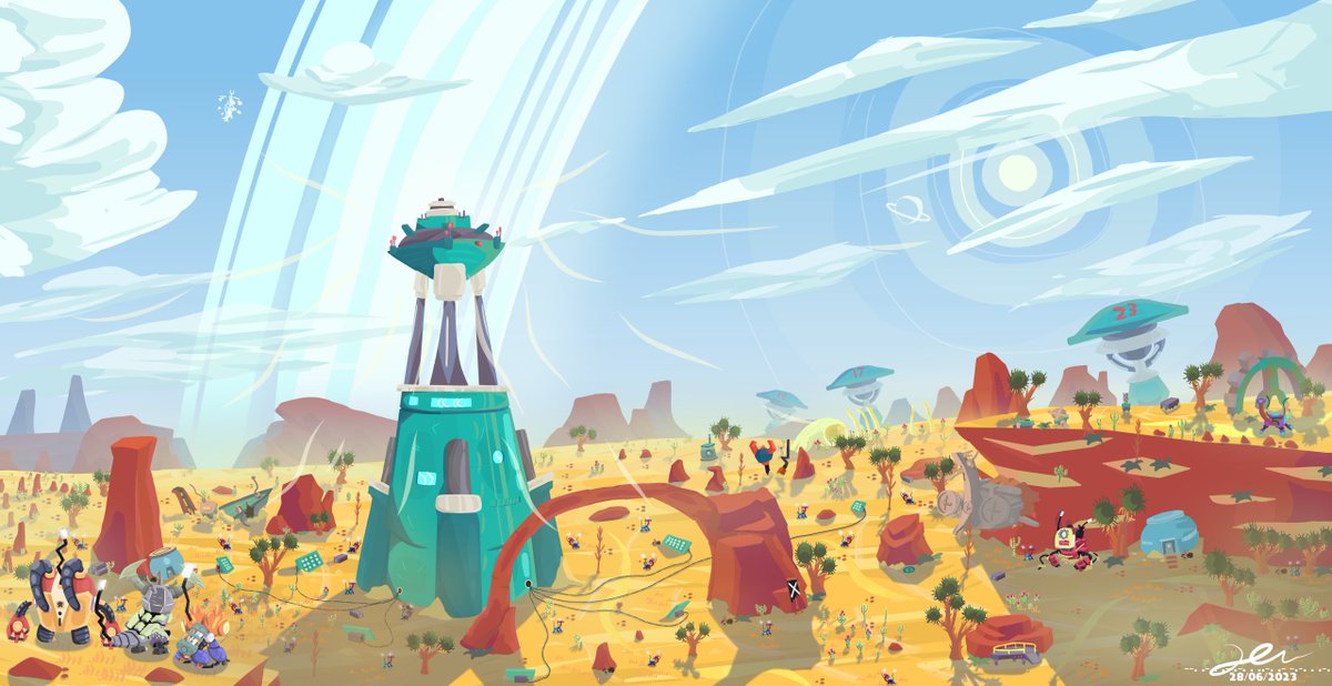 Its been a long time to post art in here. Here's my latest artwork ive made :)
#BotworldAdventureArt #fanart