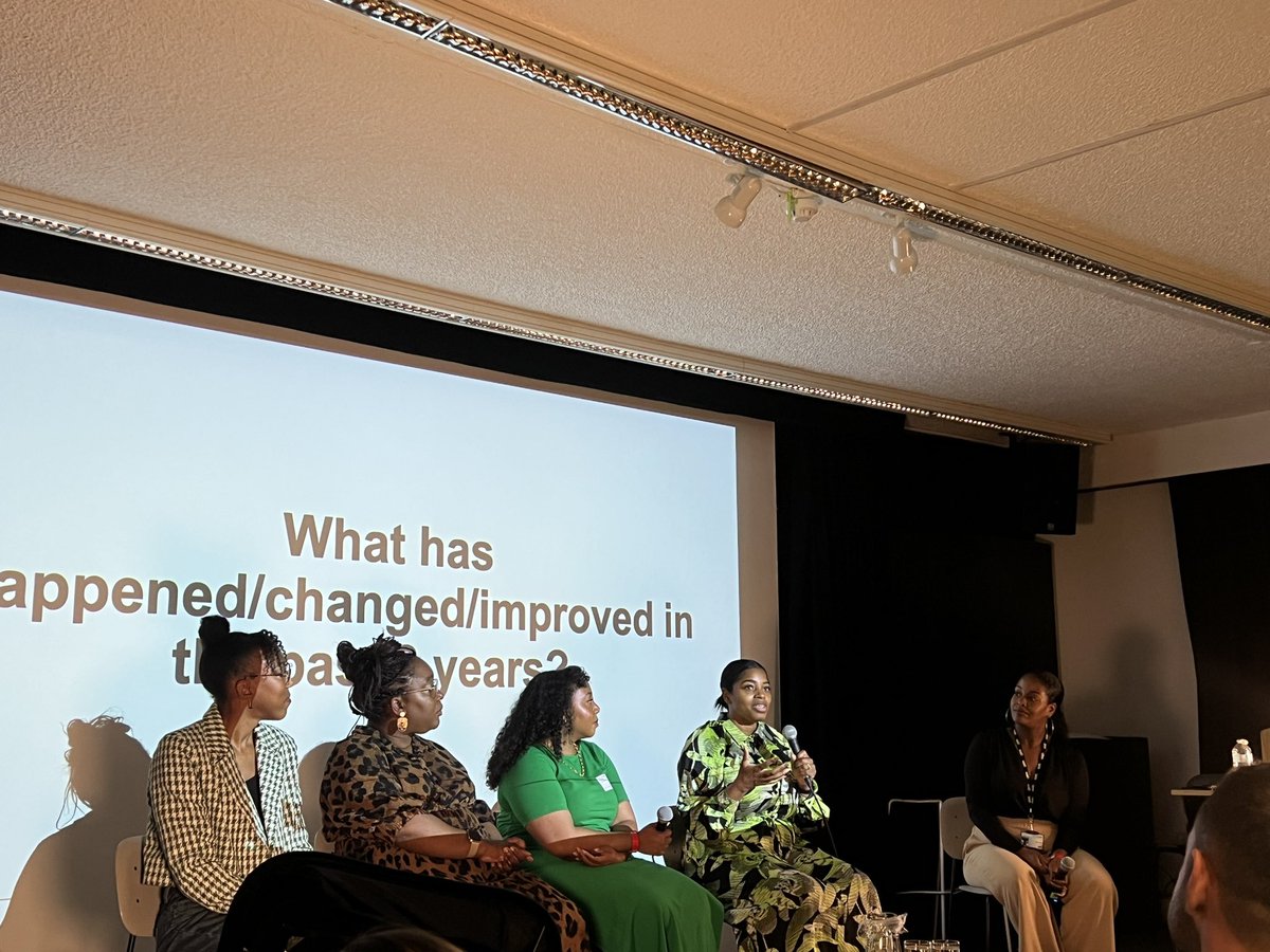 What a fab panel discussing “Amplifying Black Voices in Creative Media and Marketing: Where Next?”with focus of influencers organised by my lovely colleague <a href="/NessCeCe/">Nessa Keddo</a>. 👏🏼👏🏼👏🏼 <a href="/LCCLondon/">London College of Communication</a>