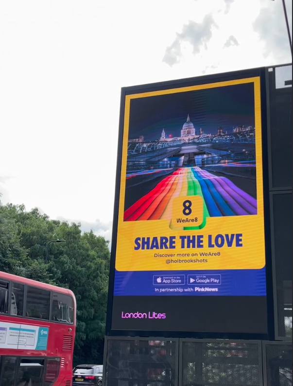 PinkNews's tweet photo. Well done to all of the winners of our #TogetherInPride competition, in partnership with @WeAre8Official – including the super talented @ThomasJParrish!  You can see winning photos displayed on billboards around London: have you spotted any yet? Let us know! https://t.co/ZI0j6dEO9X