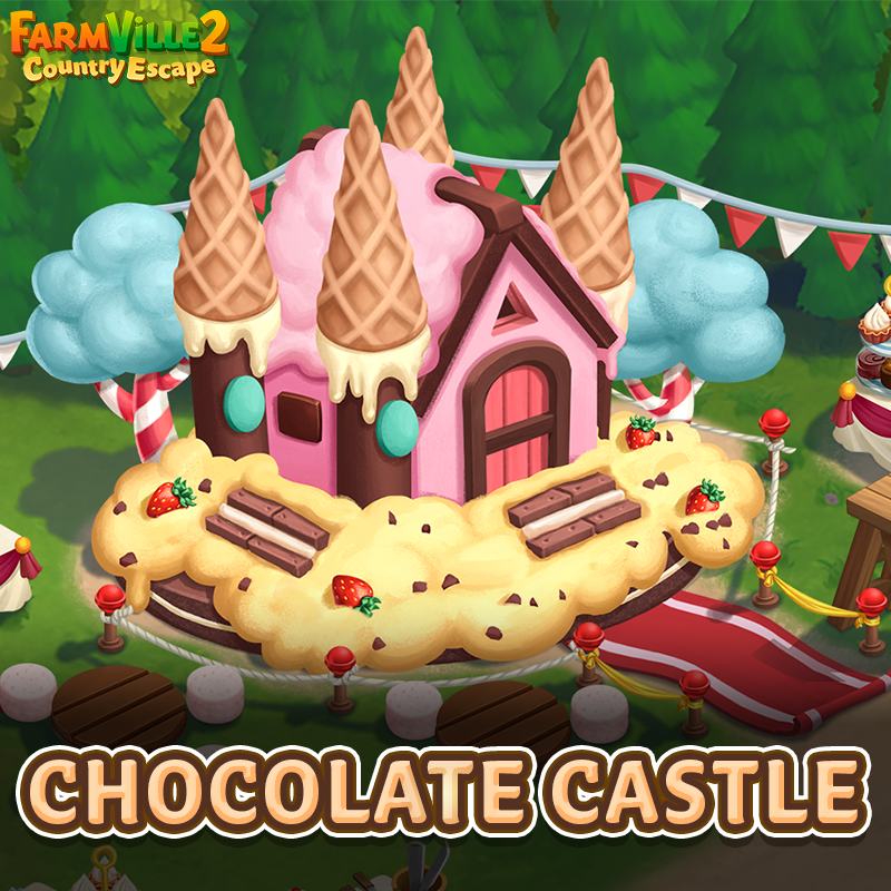 FarmVille 2 on Twitter to Chocolate Castle, now open on 