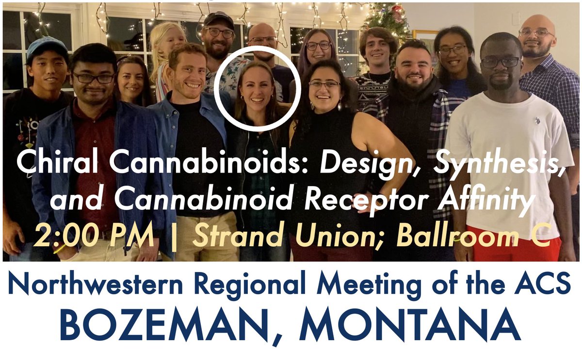OChem_Grenning's tweet photo. For those of you attending #NORM2023 | @AmerChemSociety; Come see #GrenningLab alumnus @saraekearney present her collaborative research on #AxCannabinoids on Thursday June 29th at 2PM! She is an excellent presenter and I can't wait to see her share her work! β°οΈπ§ͺπΏπ©βπ¬ποΈ https://t.co/oxcSLlKUl4