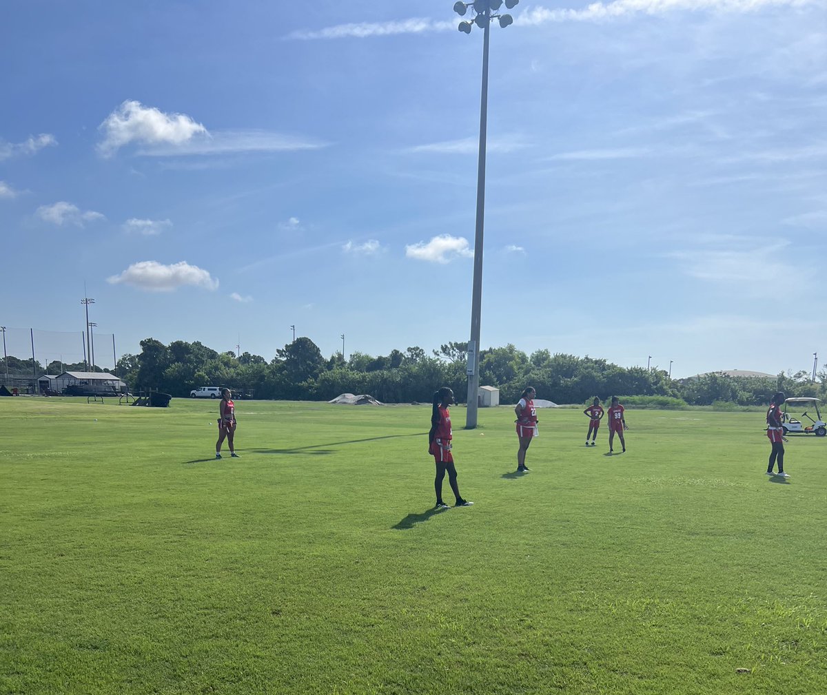 StLucieSHOCK's tweet photo. Thank you to @JBHSFalconFB and @JFlagfb for the scrimmage this morning. Any opportunity to get more work in (even after a late night return from Miami Gardens) is appreciated. #GAINZ #RepToDeath #WorkWorkWorkWork https://t.co/j6WFocDsQG