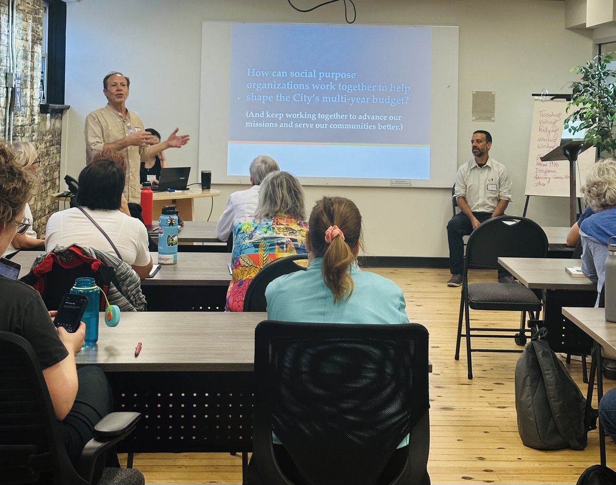 #Policytalk at <a href="/innoworksldn/">Innovation Works</a> 
What do our organizations need from the City's Multi-Year Budget?
Discussion on Co-designing a proactive policy program that addresses our membership's, our sector's and our community's needs.
#advocacy #publicpolicy #policy #nonprofitorganization