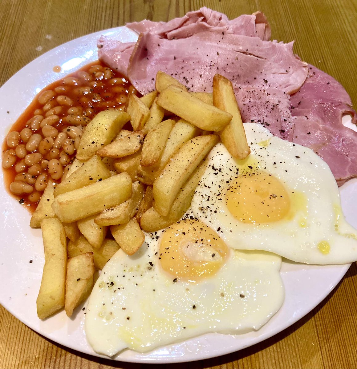 Ham, Eggs, Chips & Beans by Sarah