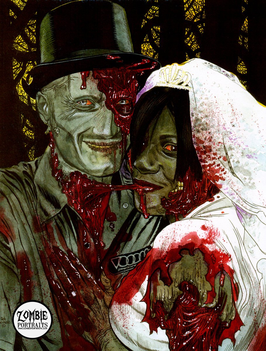 HAPPY WEDDING WEDNESDAY EVERYONE!! Even Zombies need love!! :) #wedding #weddingseason #weddinggifts #zombie #zombies #zombiewedding #giftideas #zombieartist #ZombiePortraits