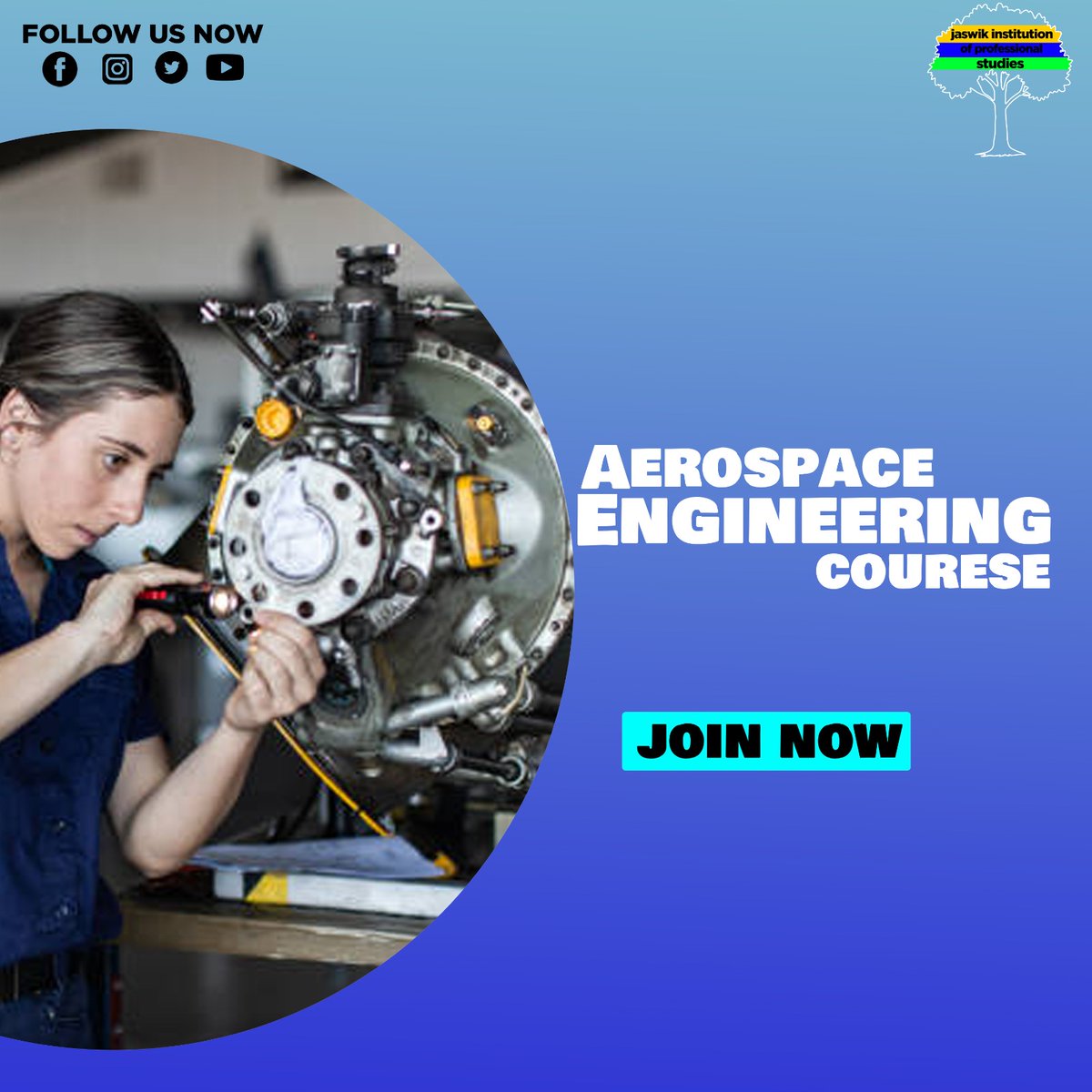 institution_jas's tweet photo. "Take Flight into the Future! Explore the Wonders of Aerospace Engineering with Our Expert-Led Course." 
!
#jaswikinstititionofprofessionalstudies #study #studies #dogitalmarketing #courses #education #marketingcourses #AerospaceAdvancements #EngineeringExploration https://t.co/Lyi6uhYQ3K
