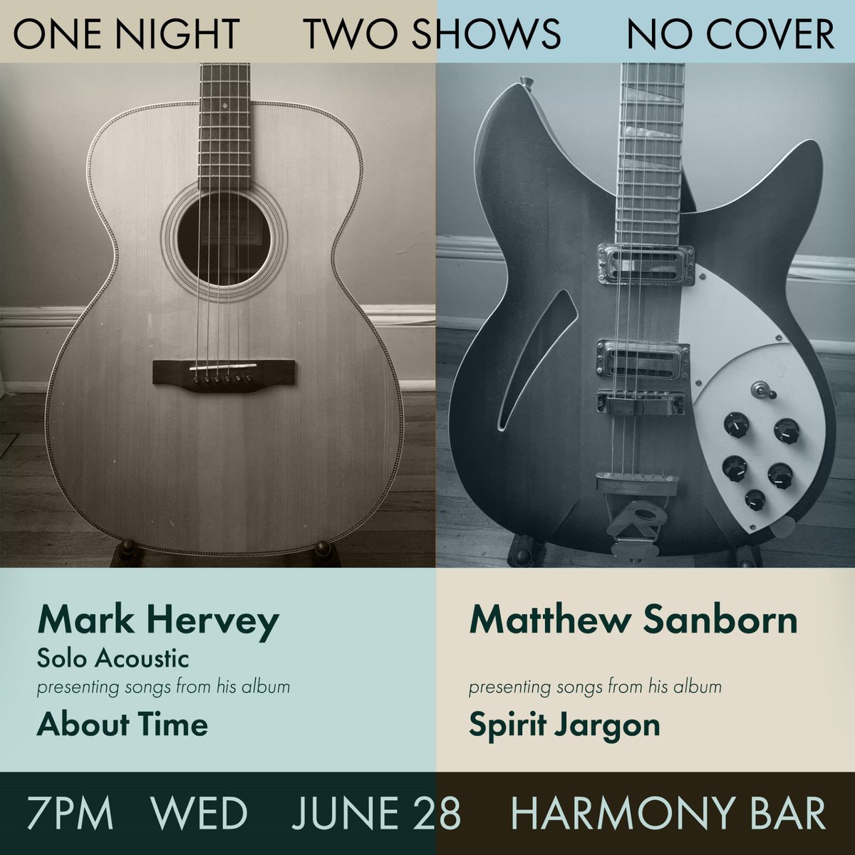 No plans today? You do now! Matthew Sanborn/Mark Hervey! Long time friends, Matthew Sanborn and Mark Hervey share a night with each presenting songs from their most recent recordings. Brooklyn based musician Mark Hervey is one of the founding ...