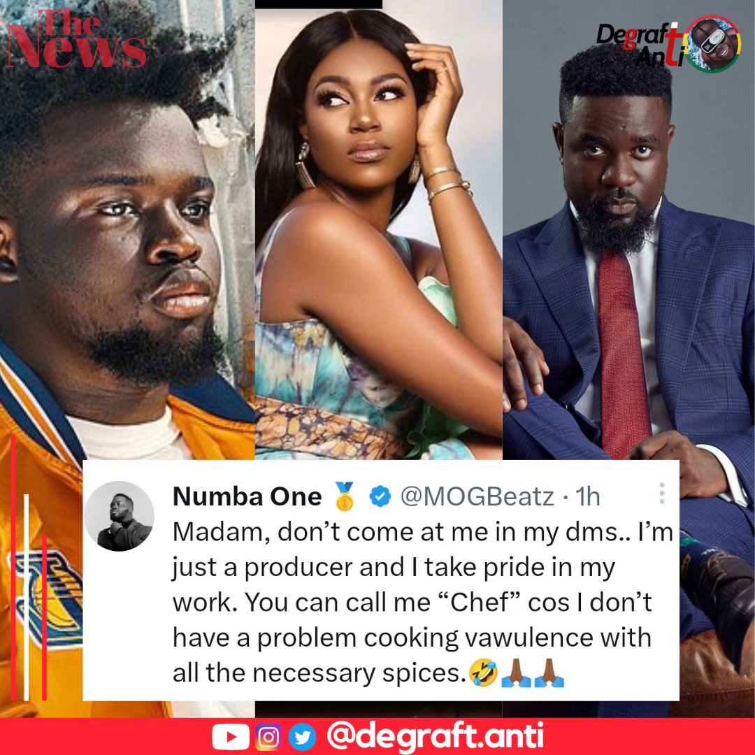 From Ghanaian Music Producer, MOG Beatz, who produced Sarkodie's reply to Yvonne Nelson 'Try Me'.
_____________
Pappy Kojo Tonto Dikeh Call Anita Stonebwoy Shatta Wale Sheldon Ashawo obidi titi