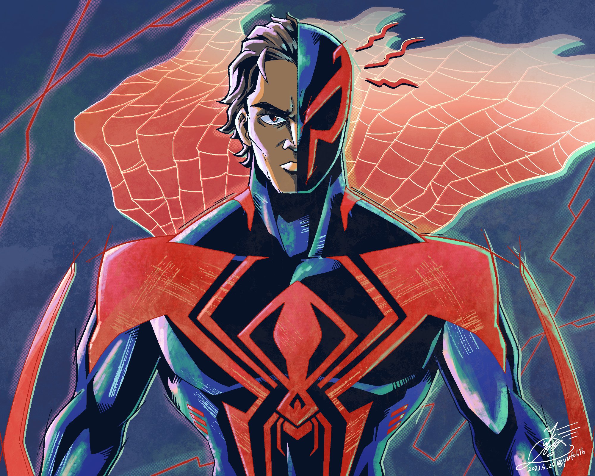★希少★スパイダーマン　イラスト台紙 Spider-Man】スパイダーマン1発描き - YouTube