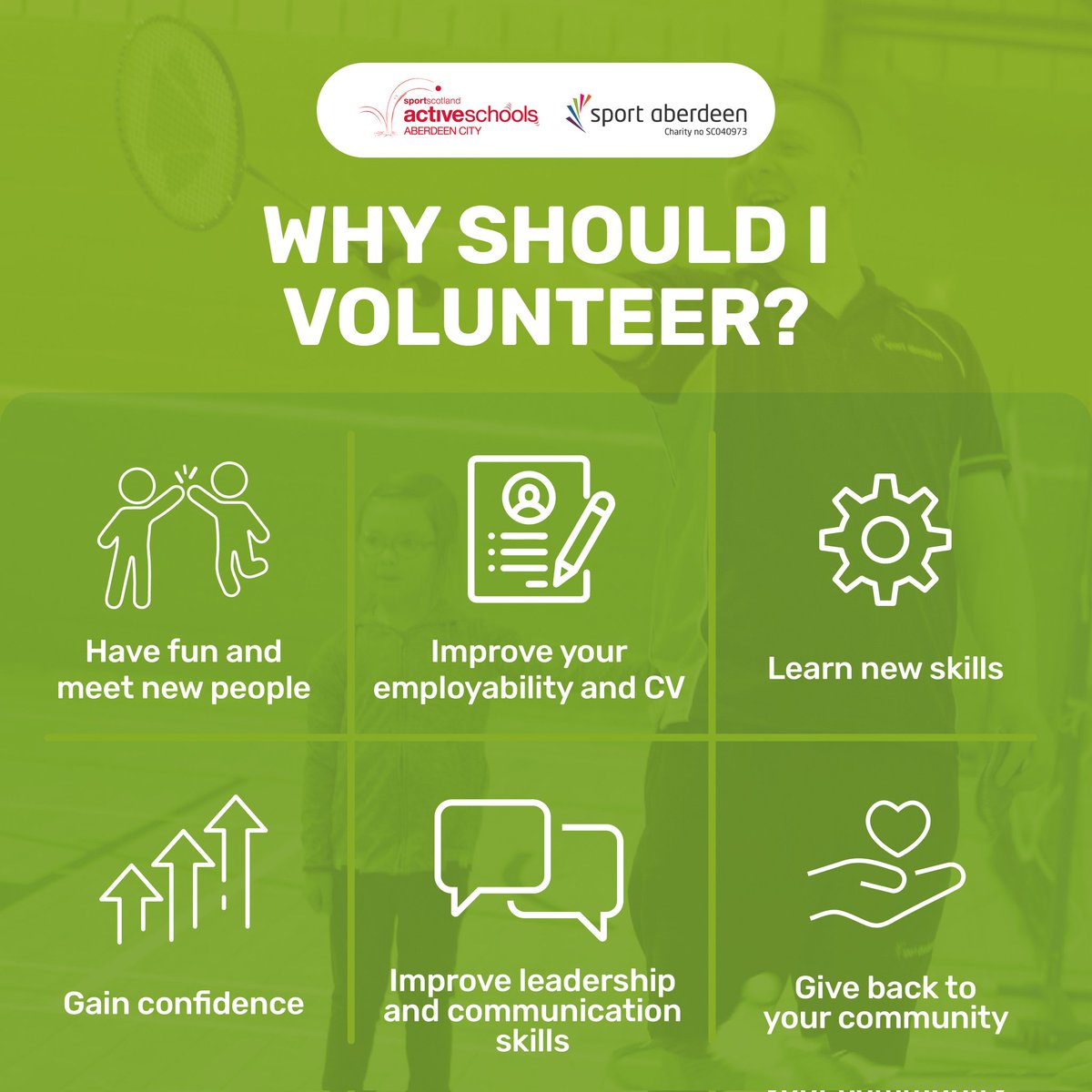 ASC_BucksDyce's tweet image. We are looking to grow our incredible Team of helpers as we look forward to next term.
If you are in a position to spare 1 Hr per week  to help, we would be delighted to hear from you.
Feel free to reach out!
#volunteeringopportunity #ActiveCommunity #HealthAndWellness