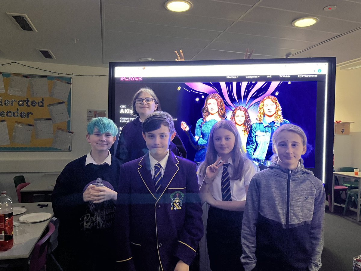 MarrLibrary's tweet photo. Our Book to Screen club enjoying the final episode of A Kind of Spark, based on book by @BooksandChokers we loved the book and adaptation. Saw ourselves on screen, cried, laughed and cheered along with the Darrow Sisters. What will we watch next?? @MarrEnglish @MarrColOfficial https://t.co/phbCcp1BSn