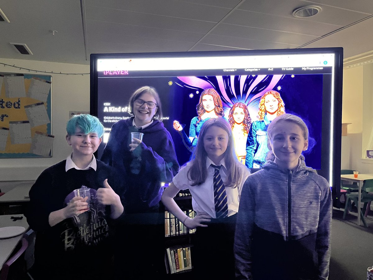 Our Book to Screen club enjoying the final episode of A Kind of Spark, based on book by <a href="/BooksandChokers/">Elle McNicoll ✍🏻📚🩷💜💙</a> we loved the book and adaptation. Saw ourselves on screen, cried, laughed and cheered along with the Darrow Sisters. What will we watch next?? <a href="/MarrEnglish/">Marr English</a> <a href="/MarrColOfficial/">Marr College</a>