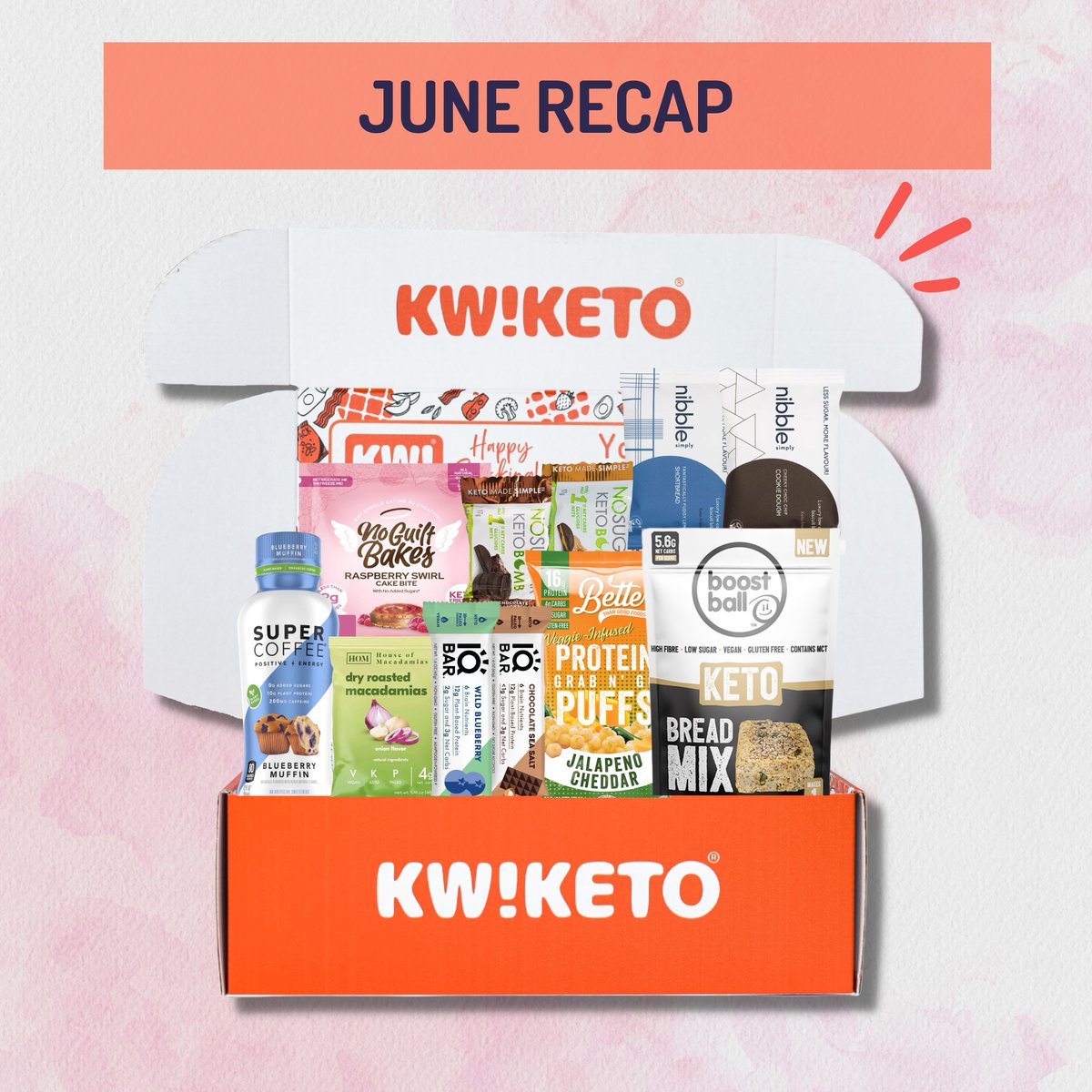kwiketo's tweet photo. 👉Our  #keto collection for the monthly subscription boxes (Original, Premium  &amp; Extra-20) in June was filled with the finest keto &amp; low-carb  goodies from all around the world. #ketodiet #ketofriendly #ketolifestyle #ketoweightloss https://t.co/L7suMlPlU7