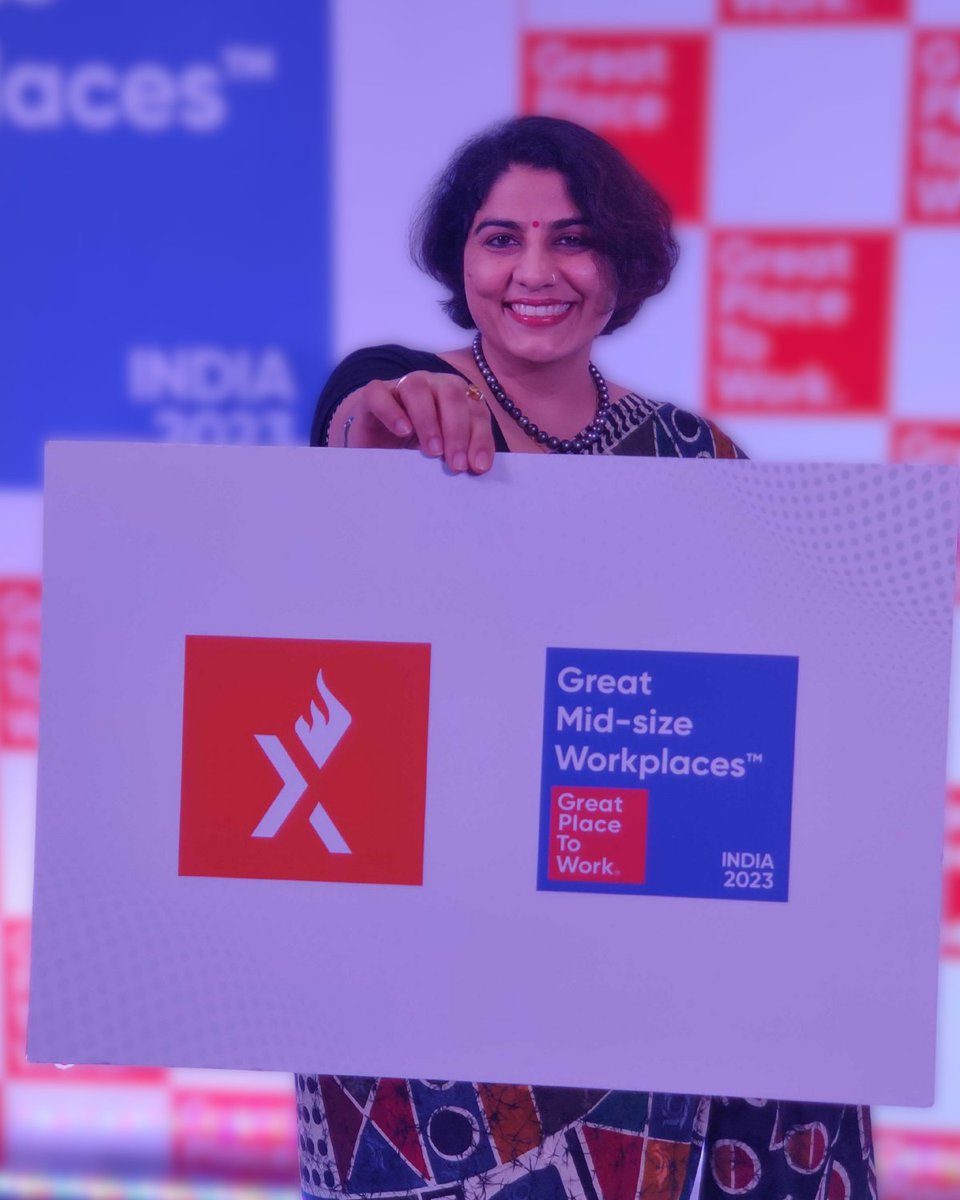 In it to win it! 🎖️

When a team of digital changemakers is committed to shaping an empowering culture, great things happen. 🤝

Things like being recognized by @GPTW_India that Axelerant is now in the Top 100 list of ‘India’s Great Mid-Size Workplaces 2023.’ 🎉

#GPTWCertified