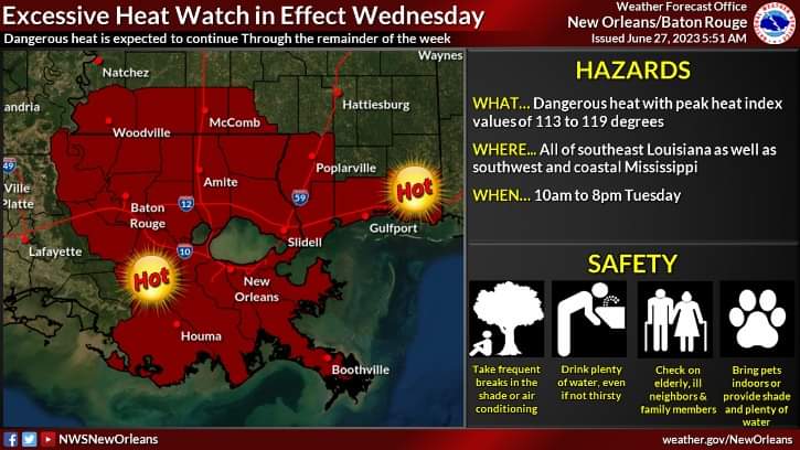 HelloMandarkk's tweet photo. It's hot as hell, literally 🥲 #louisiana #summer #heatindex https://t.co/aUbEW74YNS