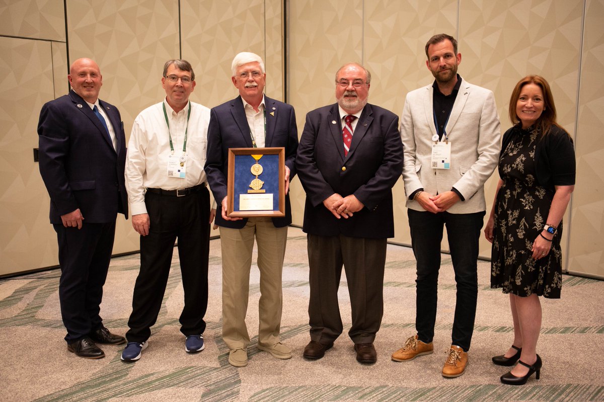 Congratulations to James Bover, consultant, formerly of ExxonMobil Biomedical Sciences, Inc. (third from left), recipient of prestigious 2023 Cavanaugh Award from ASTM International! #ASTMproud #CommitteeWeek
