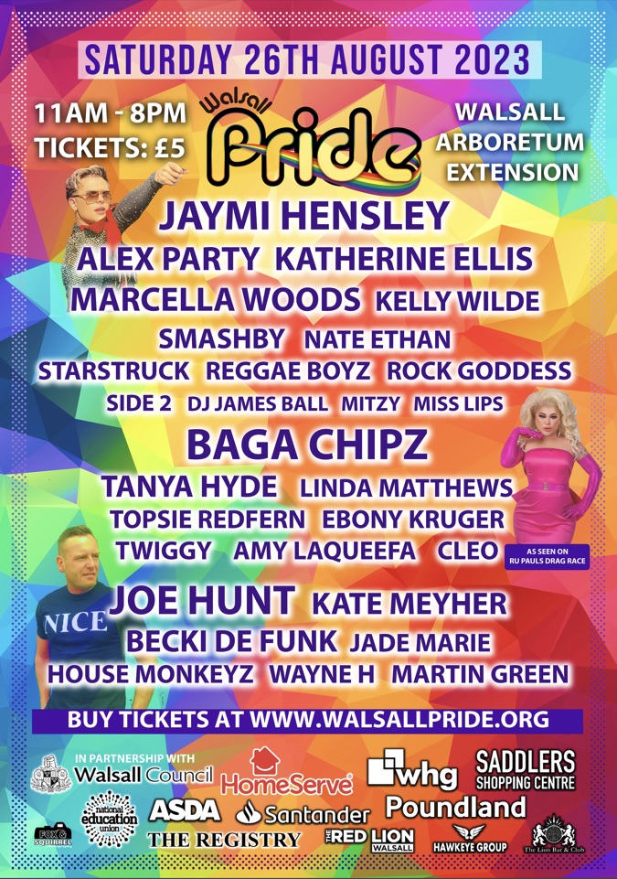 #PrideMonth is coming to an end but #LGBTQPlus Pride can be celebrated year-round. <a href="/walsallpride/">WalsallPride oficial</a> have great acts on offer in August across a main stage, dance tent, &amp; cabaret with a line-up of fantastic drag performers incl; Drag Race UK star Baga Chipz walsallpride.org