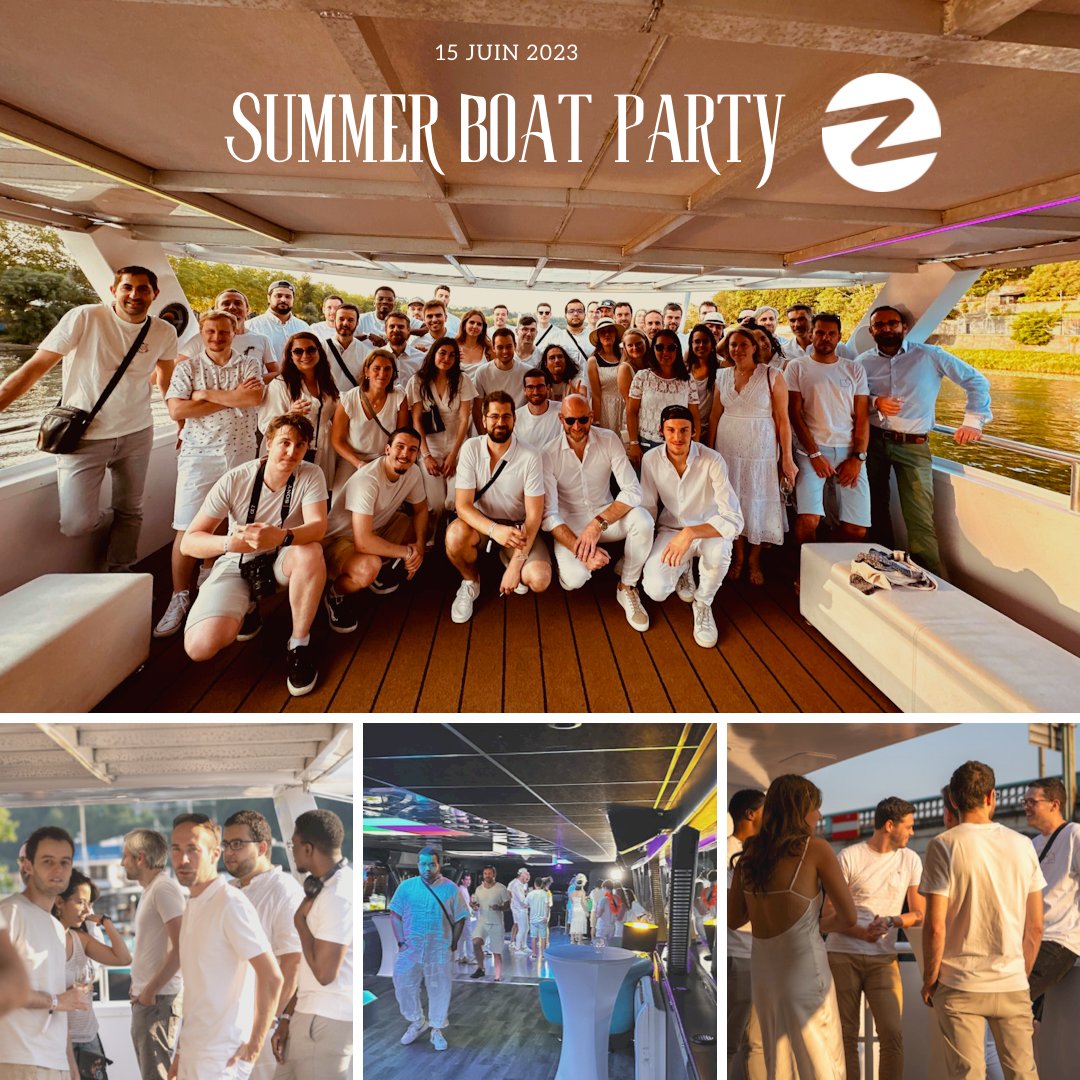 [Vie d'Agence] Retour en images sur notre Summer Boat Party du 15 juin dernier 🚢. Merci aux participant(e)s d'avoir embarqué avec enthousiasme pour cette belle soirée sur la Saône. Ca sentait l'été et les vacances ! 😎 <a href="/ZenikaIT/">Zenika</a>