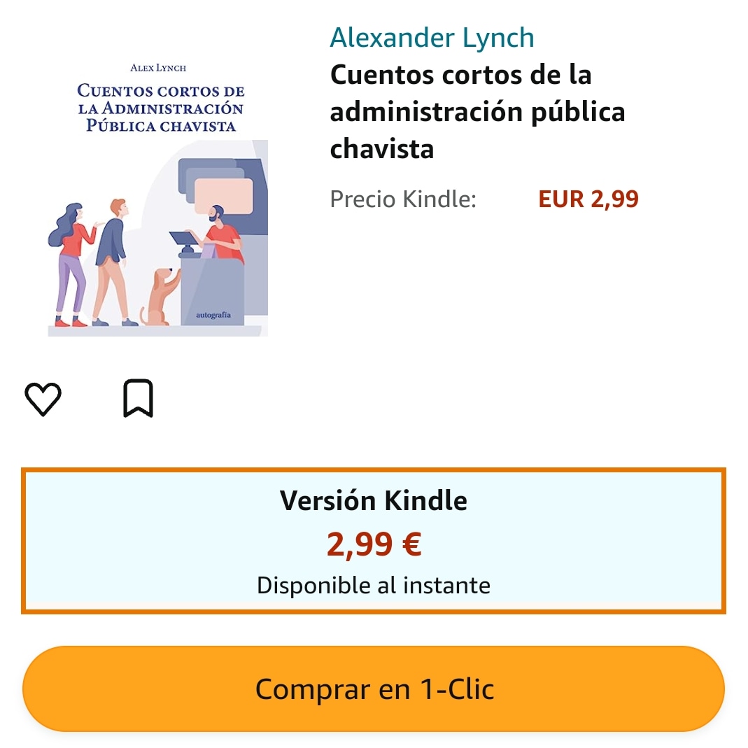 Finalmente estamos en #ebook 

Cuentos cortos de la Administración Pública chavista 

#Kindle