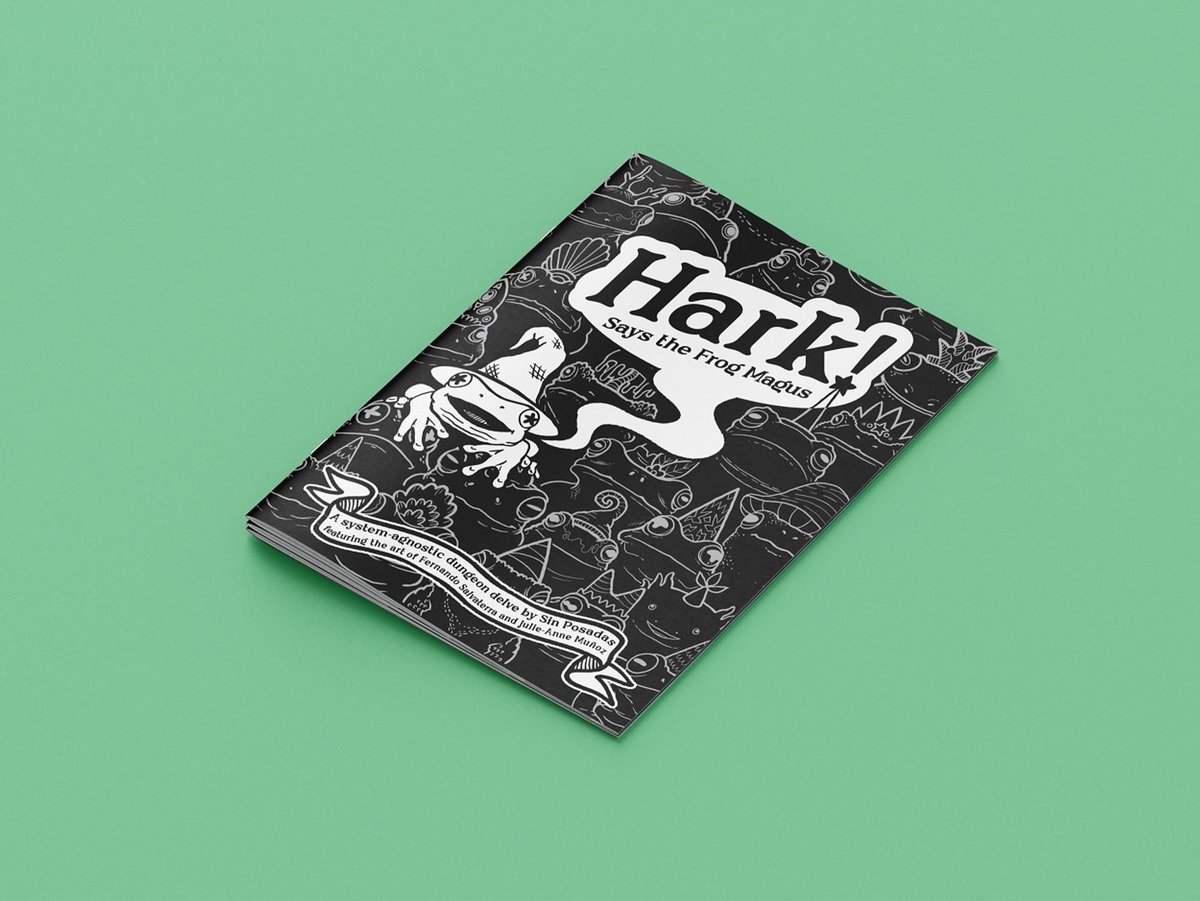 Hark! Says the Frog Magus is a whimsical system-agnostic dungeon crawl from Navathem’s End designer <a href="/diwatamanila/">ÒㅅÓ) 🏳️‍🌈 CONFLUENCE ON BACKERKIT OCT 15!</a>, and we're so excited to be working with them to release a fresh &amp; froggy updated version!

Pre-orders open July 19th, and a preview is available now!