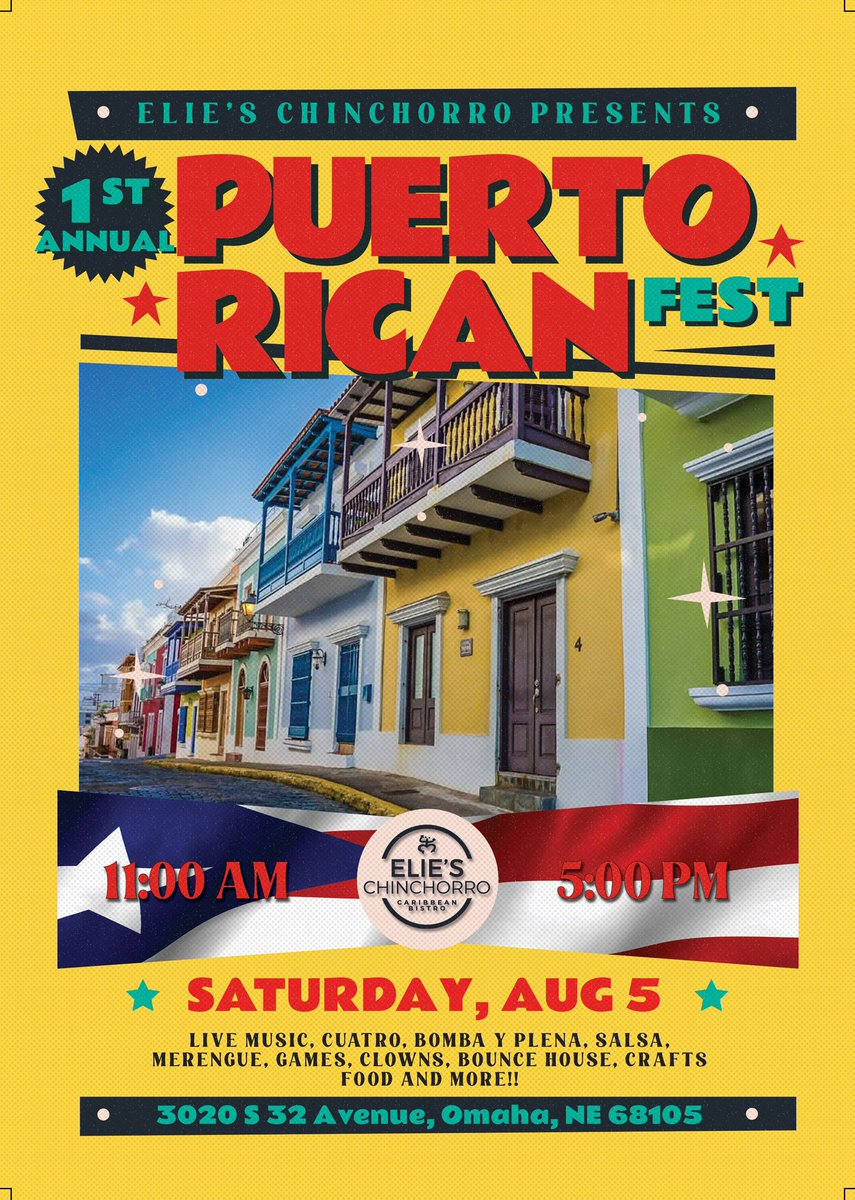 First Annual Puerto Rican Fest 🇵🇷 
<a href="/omahamagazine/">Omaha Magazine</a> <a href="/OmahaFoodMag/">Omaha Food Magazine</a> <a href="/yelpomaha/">Yelp Omaha</a> <a href="/VisitOmaha/">Visit Omaha</a> <a href="/DavidBegnaud/">David Begnaud</a> <a href="/OmahaRestWeek/">Omaha Restaurant Week</a>