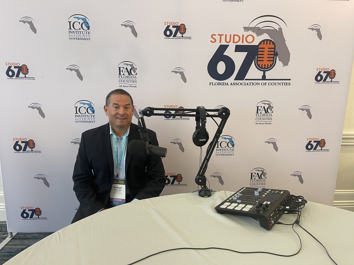 Michaeludine's tweet photo. Quick interview… then early Board of Directors meeting. Advocating for the 67 counties in Florida and all her residents @flcounties #facinaction #fac2023 @browardinfo https://t.co/Y5xqHEO0Oj