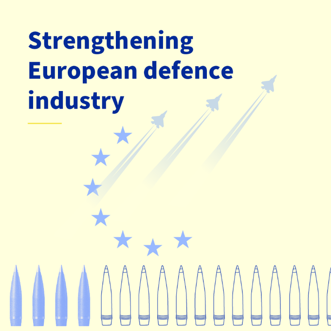 Last night, @Europarl_EN and @EUCouncil came to an agreement to support common defence procurement between Member States🇪🇺, establishing #EDIRPA, an instrument for the reinforcement of the #EUDefenceIndustry 🛡️ More at 🔗ec.europa.eu/commission/pre… #StrongerTogether