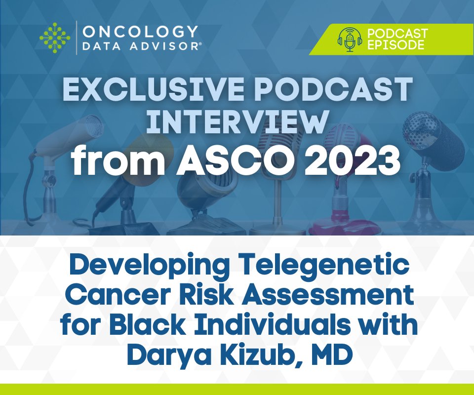 Oncology Data Advisor (@oncdata) on Twitter photo In this #ASCO23 podcast, Dr. Darya Kizub (<a href="/DKizub/">Darya Kizub, MD 🇺🇦</a>) from <a href="/MDAndersonNews/">MD Anderson Cancer Center</a> speaks with #OncData about the need for #cancer #genetic testing for Black individuals and the ways that she and her team have partnered with the #community to enact this change:
oncdata.com/news/developin… In this #ASCO23 podcast, Dr. Darya Kizub (<a href="/DKizub/">Darya Kizub, MD 🇺🇦</a>) from <a href="/MDAndersonNews/">MD Anderson Cancer Center</a> speaks with #OncData about the need for #cancer #genetic testing for Black individuals and the ways that she and her team have partnered with the #community to enact this change:
oncdata.com/news/developin…