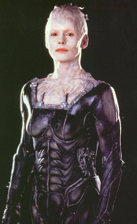 Happy Birthday to Alice Krige who turns 69 today!  Pictured here in Star Trek:  First Contact (1996). 