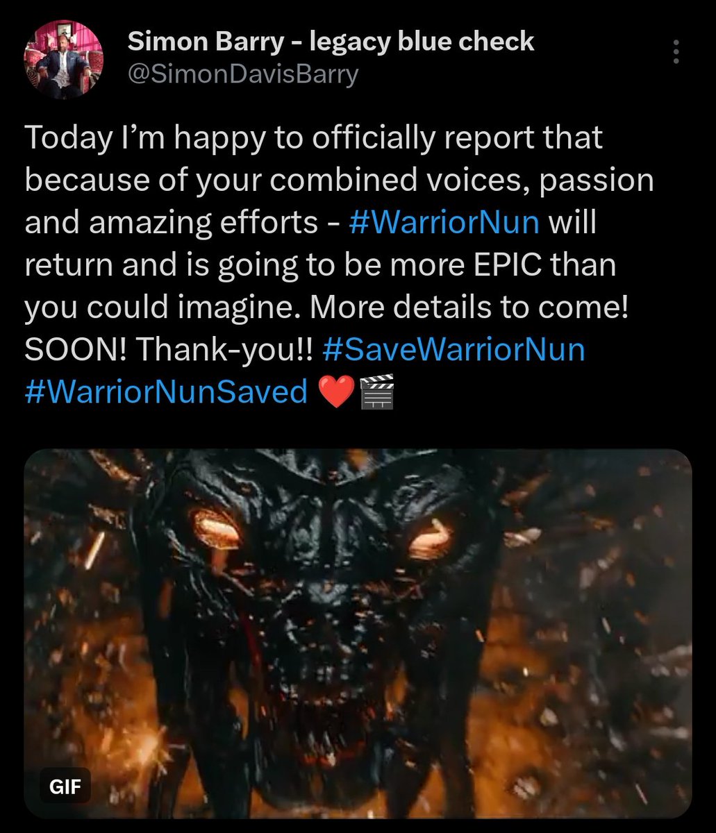 believerofonce's tweet image. "Did we make it?"                        "We did."
#SaveWarriorNun #WarriorNunSaved