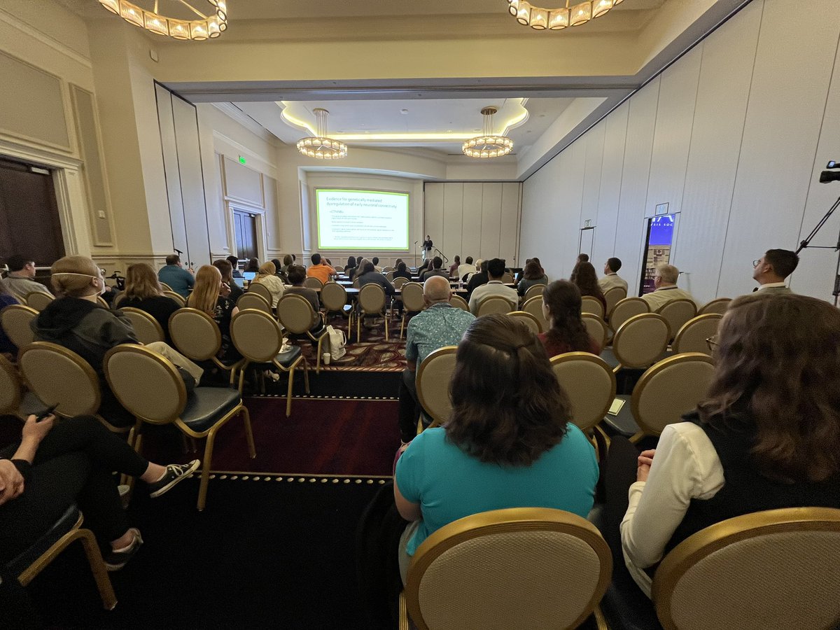 ignaleo's tweet photo. Starting day 3 at #GCMAS23 with a room packed for the keynote of Anita Bagley (@shrinershosp) on Deciphering the Genome of Cerebral Palsy 👏🏾👏🏼 @gcmas https://t.co/FGXffNoJ0d