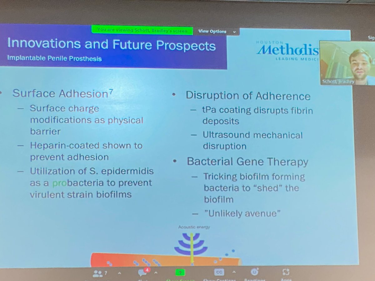 RRGonzalezMD's tweet photo. 🤯Eye-opening presentation by @Uro_Schott Bradley Schott MS4 Physicianeer @TAMUEnMed about #Bioflilms in #urology. Lots of room to innovate s as d improve outcomes. @UroResidency 👀 out. Future star 🤩 to follow. #medEd @rosekhavari @KKseattle @HMethodistUro @DrRajSat https://t.co/kY8Ql5BXSA