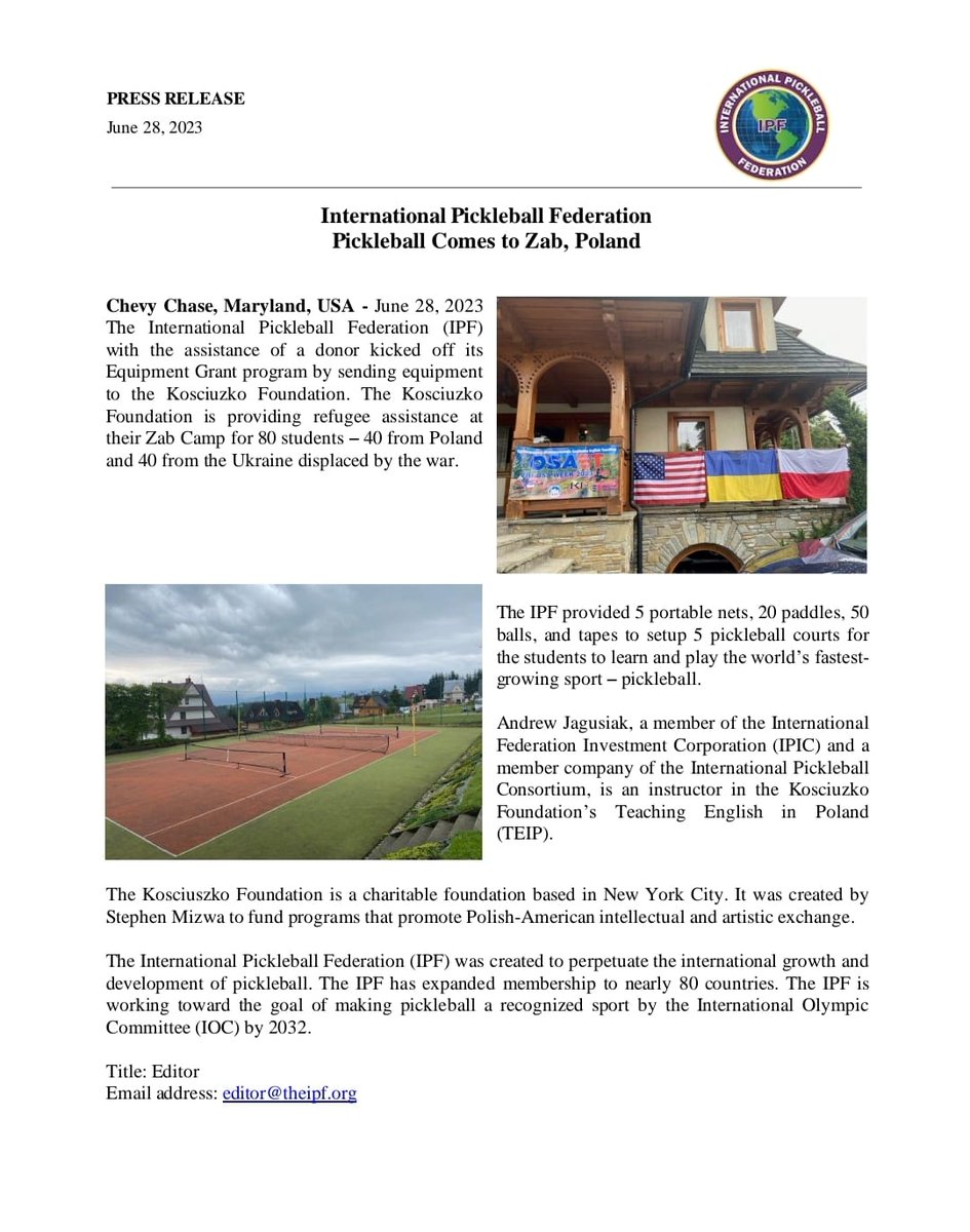 IPF kicks off equipment grants program!