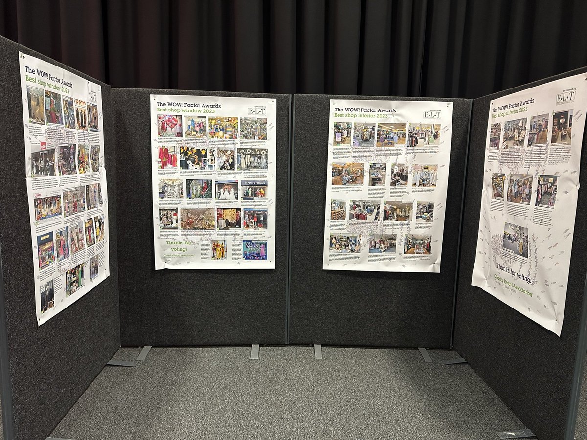 CharityRetail's tweet photo. Donโt forget to visit stand 59 to vote in the 2023 WOW! Factor Awards ๐ธโจ#PeopleFirstRetail #CharityRetailAwards #CharityShops https://t.co/3C0ctgG7V3