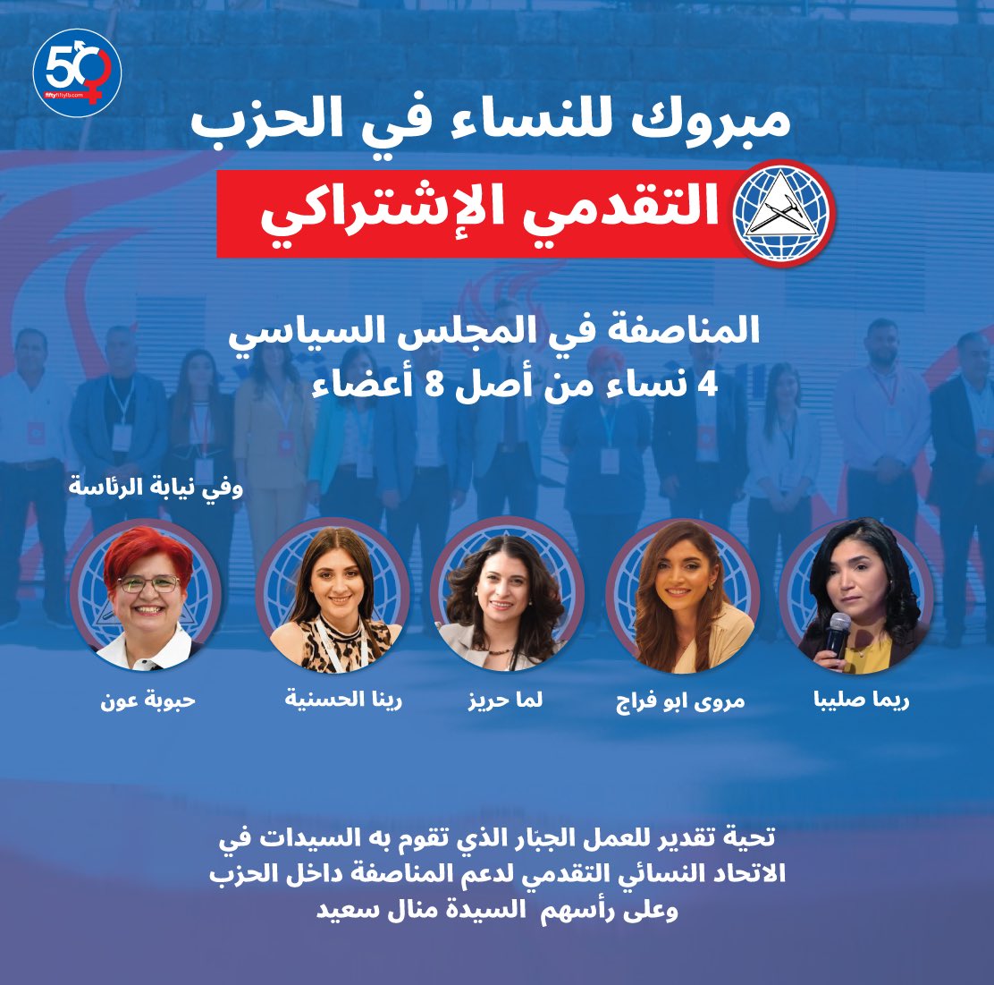 fiftyfiftylb's tweet photo. مبروك للحزب التقدمي الإشتراكي انتخابه نائبة لرئيس الحزب ومجلس سياسي نصفه نساء وبذلك يكون قد تخطى نسبة ٣٠٪ الذي كان قد اقرها في سنة ٢٠٢١
 عسى ان تقوم باقي الاحزاب بالمبادرة نفسها من اجل تحقيق المساواة

@psp_lebanon 
@UPWUnionOfProg1 
@walidjoumblatt 
@TeymourJoumblat 
@ManalASaid https://t.co/DoDmwpFWd9