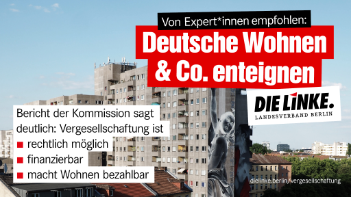 dielinkeberlin's tweet photo. Guter Tag für die Mieter*innen in unserer Stadt! SPD und CDU haben jetzt keine Ausreden mehr: Berlin hat sich entschieden + Kommission zur #Vergesellschaftung gibt grünes Licht = jetzt ist der Senat in der Pflicht und #DWenteignen muss zügig umgesetzt werden. #stilllovingArt15 https://t.co/1n5LuIddVC
