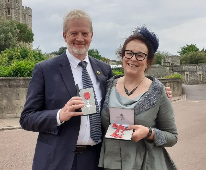 Liz and Charles Ritchie MBEs 👏