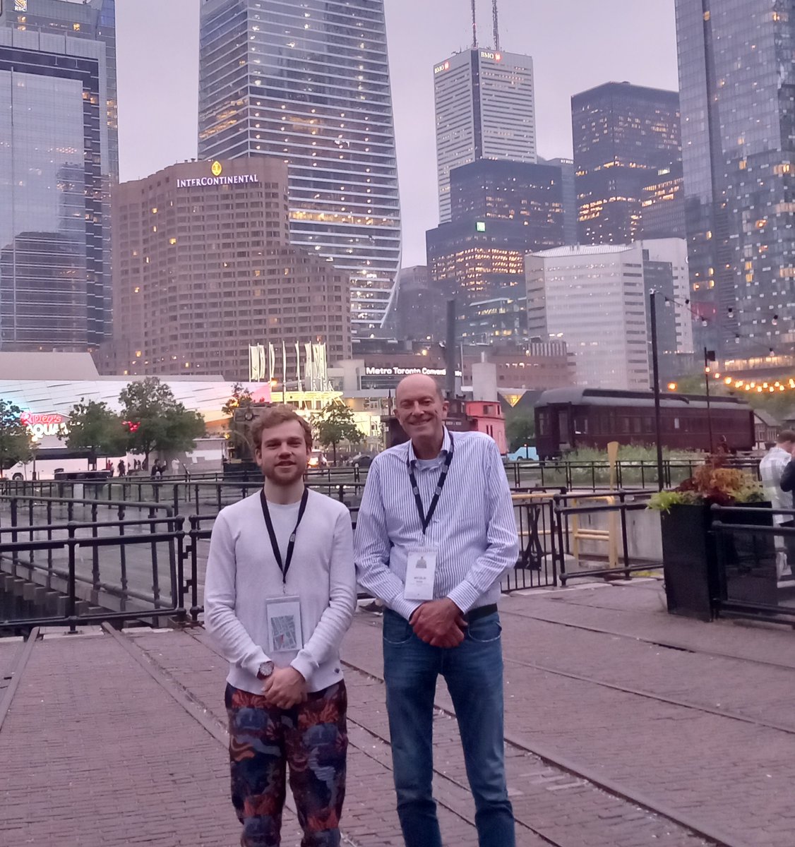 At the intersection of tourism &amp; work: Nico Dose &amp; me at #ICPP6 in Toronto 😀 We present research on societal resistance against policies in T07P02 organized by <a href="/gilibertocapano/">giliberto capano</a>, tomorrow I speak about street-level implemenation &amp; polarization in  T06P07 chaired by <a href="/s_busetti/">Simone Busetti</a>