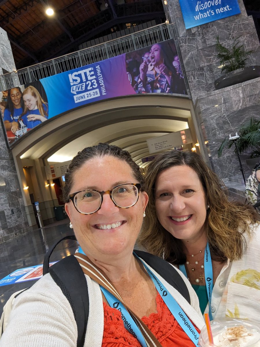 Last day at #ISTELive23 Fun times with my teammate! #CapeProud